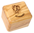 Olive Wood Box_Laser- engraved Virgin Mary with Baby