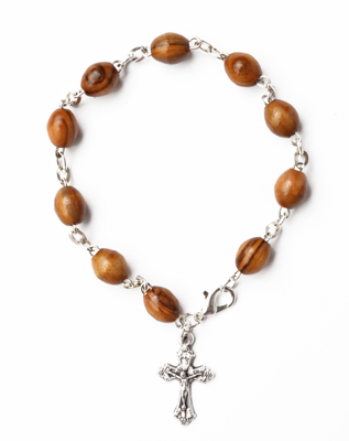 Olive Wood Bracelet_ Oval Rosary