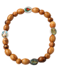 Olive Wood Bracelet_ 4 Saints Icons
