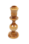 Olive Wood Candle Holder_ Oriental Design