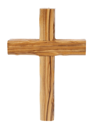 Olive Wood Latin Cross_ Plain Solid Wood