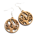 Earring_ Olive Wood Tree of Life