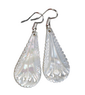Earring_ Sterling Silver Mother of Pearl Teardrop