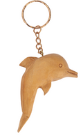 Olive Wood Keychain_ Dolphin