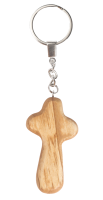 Olive Wood Keychain_ Comfort Cross