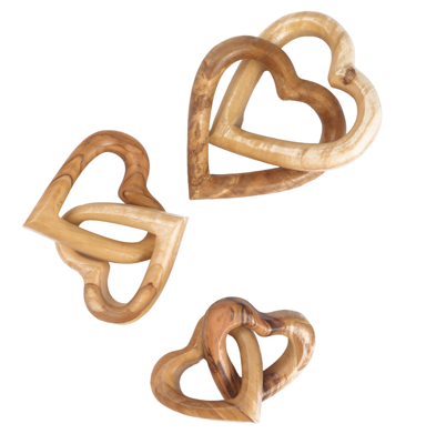 Olive Wood_ Interwind Hearts