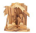 Olive Wood Nativity Scene_ Grotto Ornament