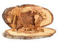 Olive Wood Nativity Scene_ Carved Oval Grotto