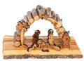 Olive Wood Nativity Scene_ Arch Grotto