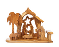 Olive Wood Nativity Scene_ Grotto and Star of Bethlehem