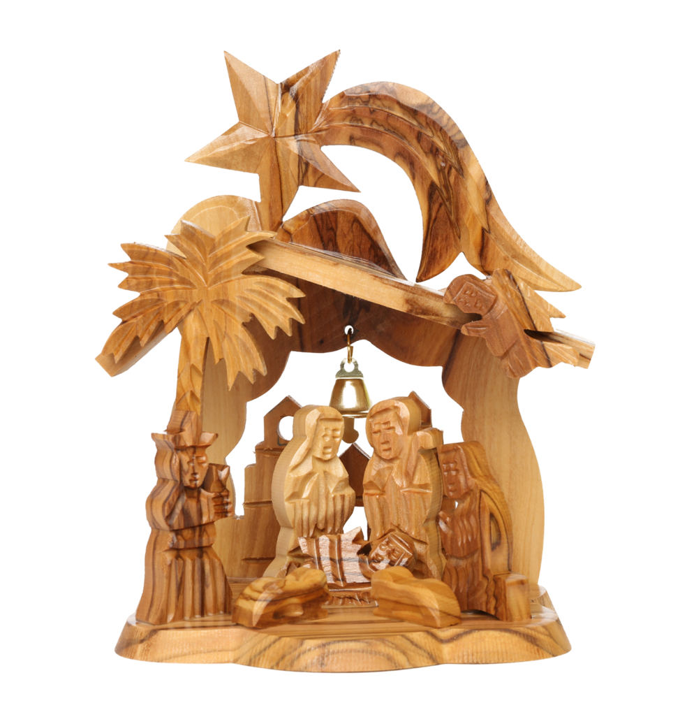 Olive Wood Nativity Scene_ Star of Bethlehem