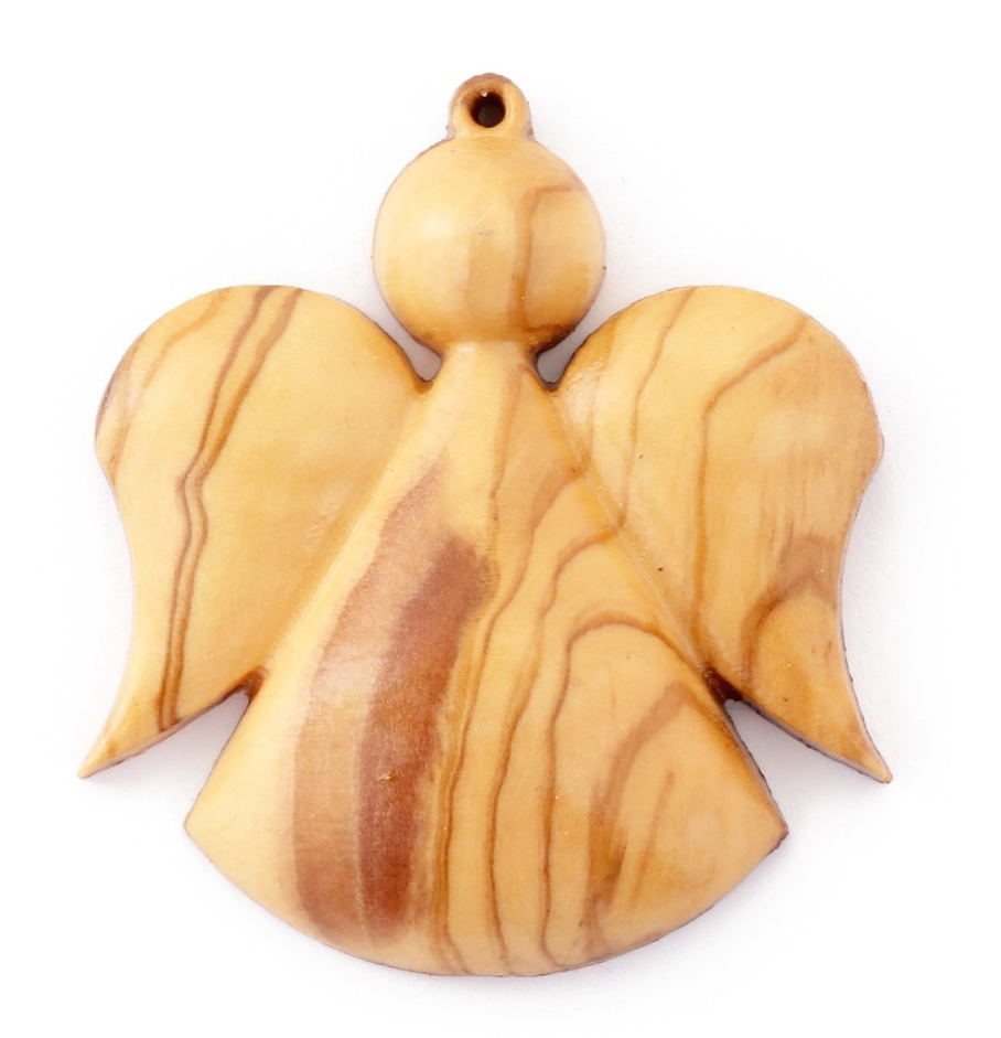 Olive Wood Ornament_ Angel