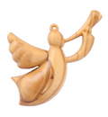 Olive Wood Ornament_ Angel with Instrument