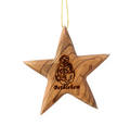Olive Wood Ornament_ Star of Bethlehem with Laser-engraved