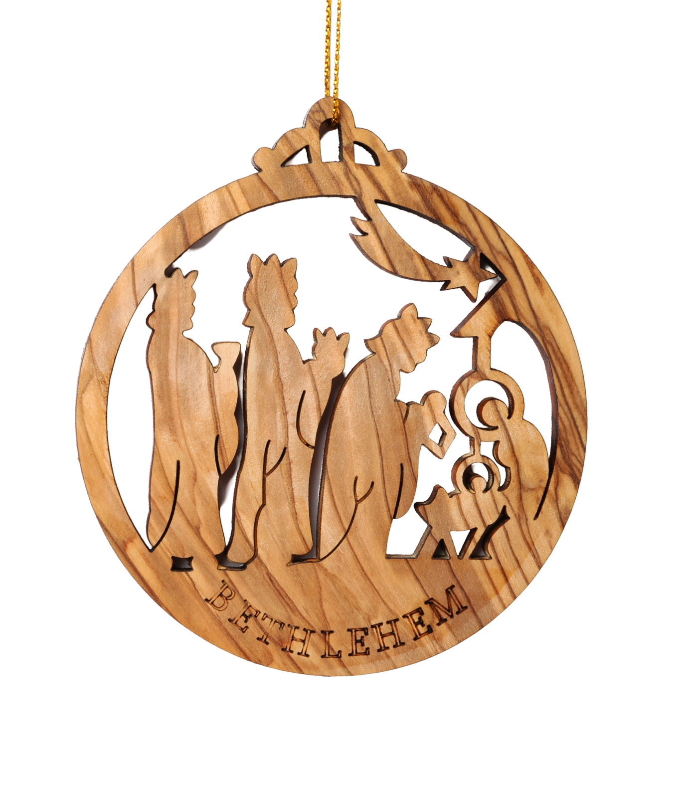 Olive Wood Ornament_ Three Wise Men