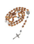 Oive Wood Rosary_ Saint Benedict
