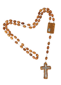 Olive Wood Rosary_ Hail Mary Prayer Centerpiece