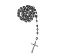 Hematite Rosary_ Jerusalem Soil Centerpiece