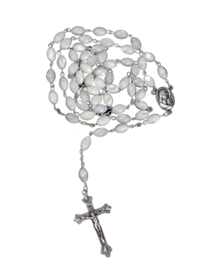 Mother of Pearl Rosary_Jerusalem Soil